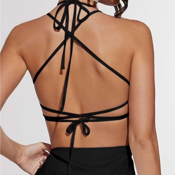 Halter Neck Lace-up Backless Dress SMALL BRAND NEW NEVER WORN - Picture 4 of 5